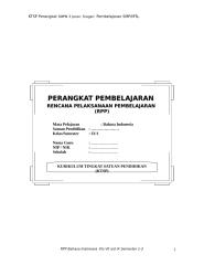 RPP. Bahasa Indonesia Kelas 9 SMP-MTs.doc