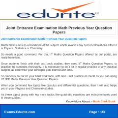 Joint Entrance Examination Math Previous Year Question Papers.pdf