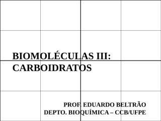 Aula 04 - Biomoléculas III - Carboidratos.ppt
