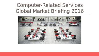 Computer-Related Services Global Market Briefing 2016 - Segmentation.pptx